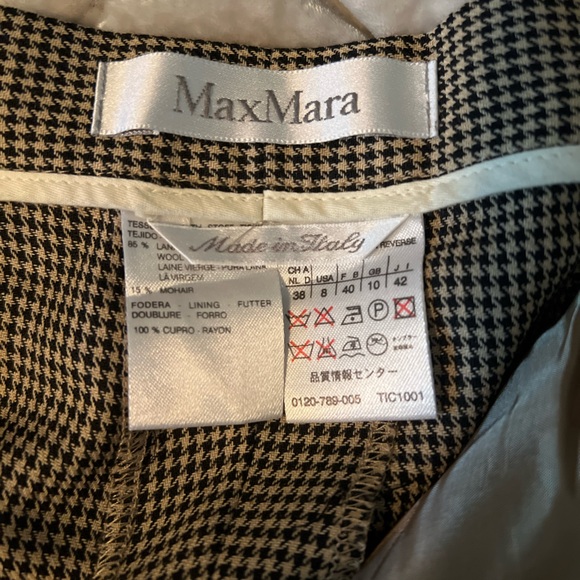 MAXMARA LIKE NEW DELAINE VIRGIN WOOL BROWN LIGHTWEIGHT TROUSER SIZE 8 - Picture 9 of 14